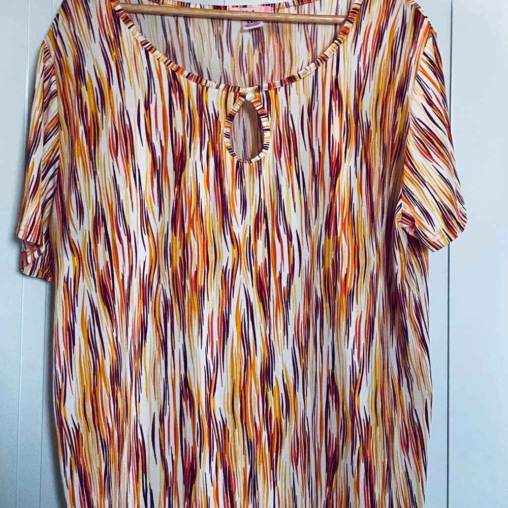 Blush Multicolor Patterned Blouse - image 4